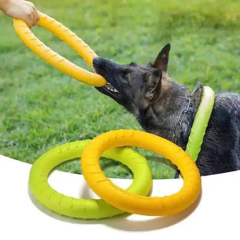 Interactive Floating Dog Toy - Training Ring Puller Ocean Blue