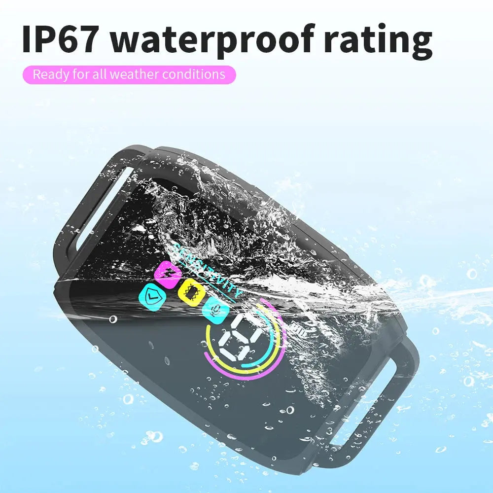 Rechargeable Anti-Bark Dog Collar | Waterproof with Digital Display - Ocean Blue