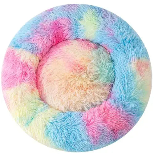 Small Dog Bed Pet Bed Cat Bed Donut Dog Bed Puppy Bed Cat Donut Kitten Beds Dog Sofa Dog Sofa Bed Small Cat Bed Pet Sofa Cute Dog Bed Donut Cat Bed Pet Bed Cat Small Pet Bed for 3Kg Pet Ocean Blue