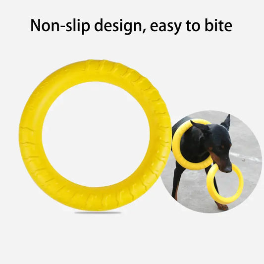 Interactive Floating Dog Toy - Training Ring Puller Ocean Blue