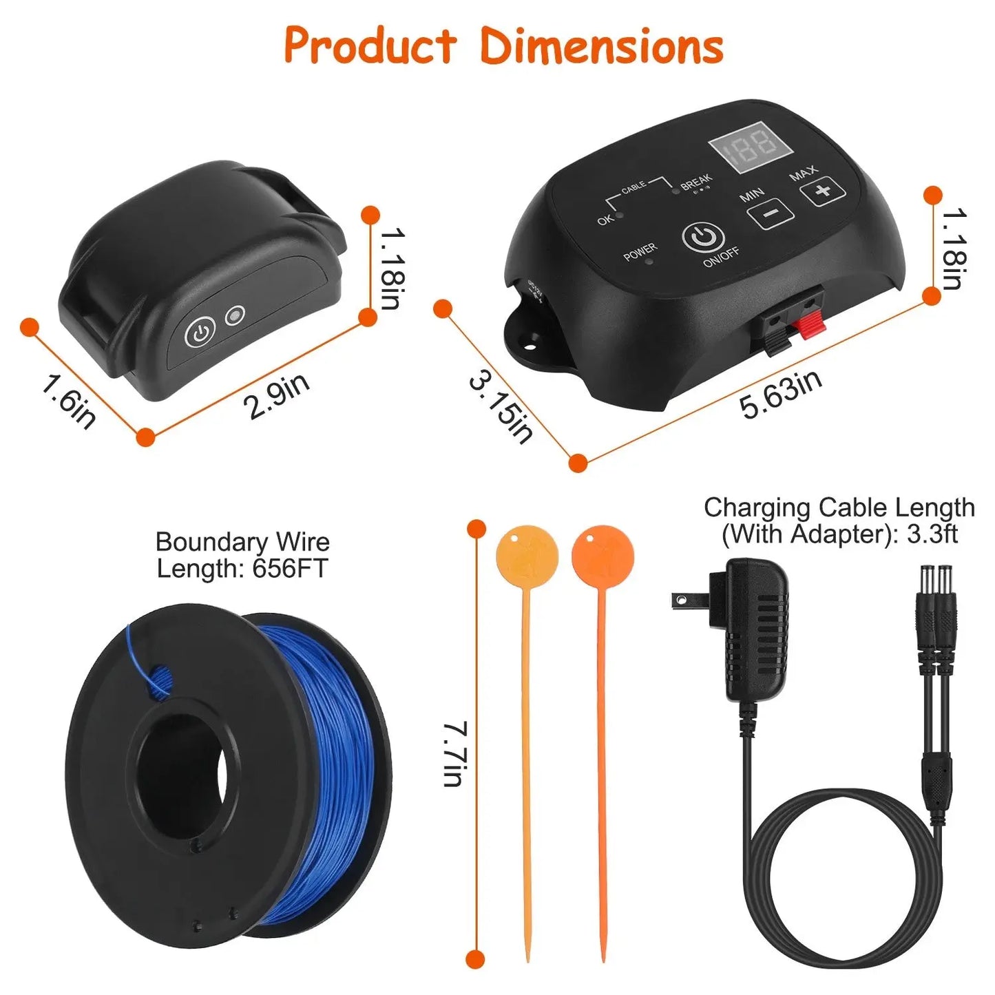 Wireless Dog Fence System – Waterproof Receiver | Adjustable Levels