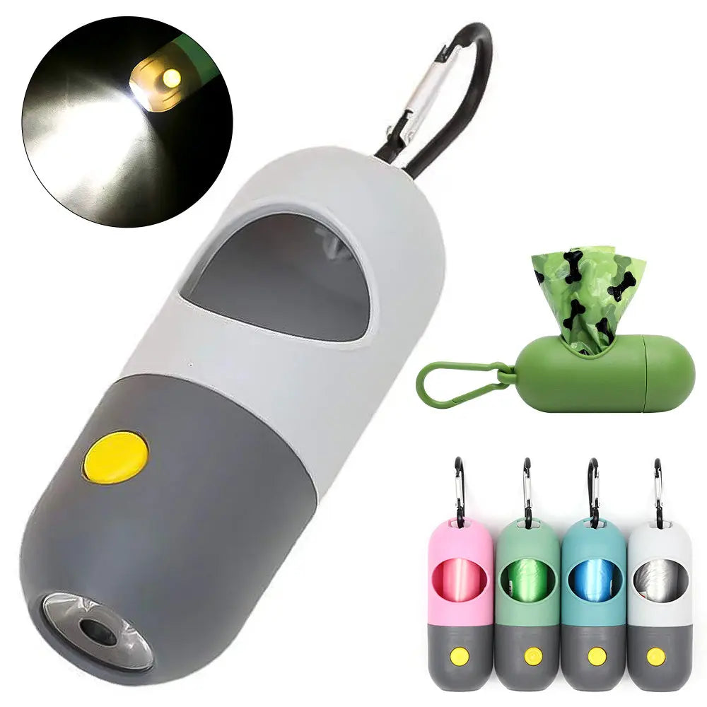 LED Poop Bag dispenser with Waste Bags